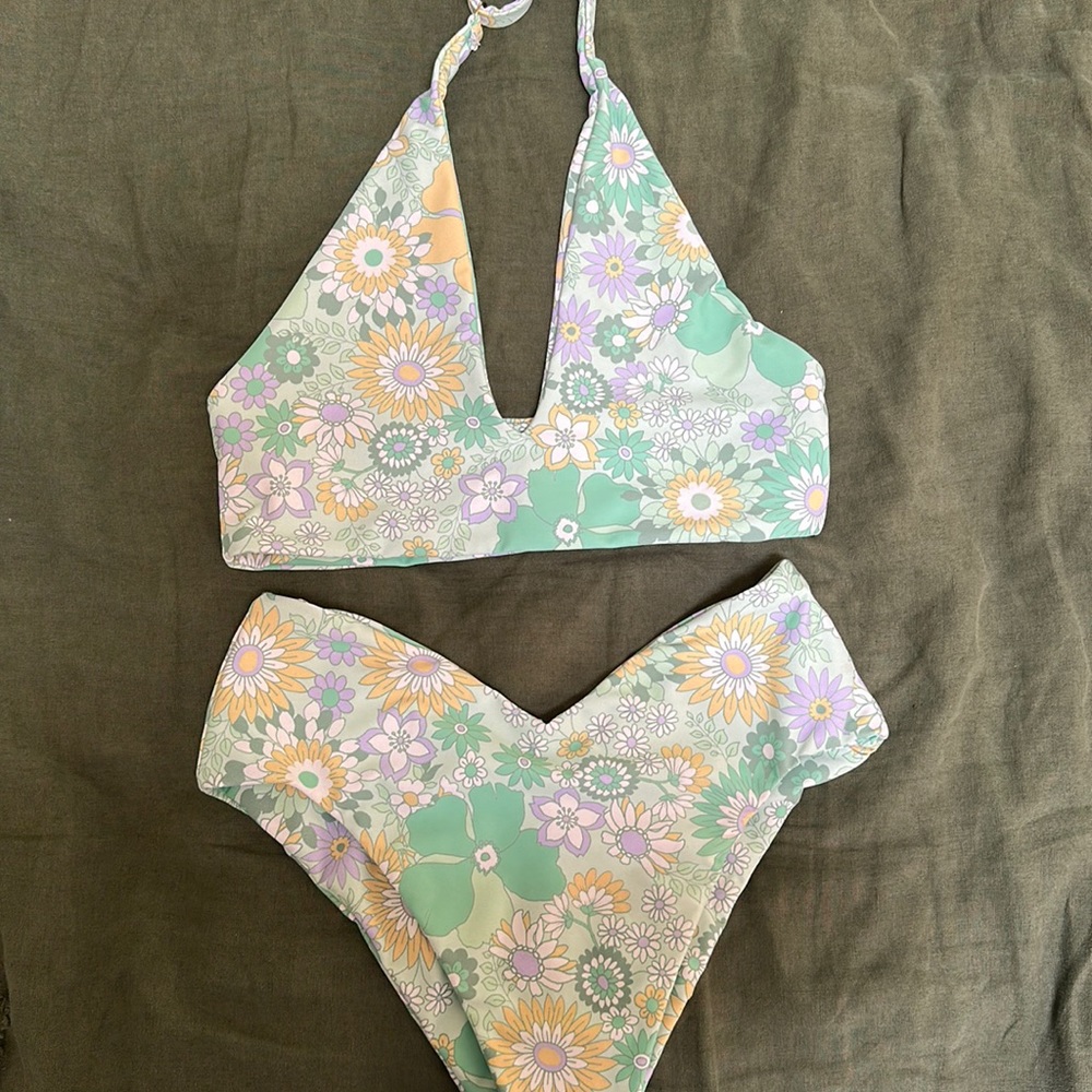 Skatie Bathing suit. High rise cut